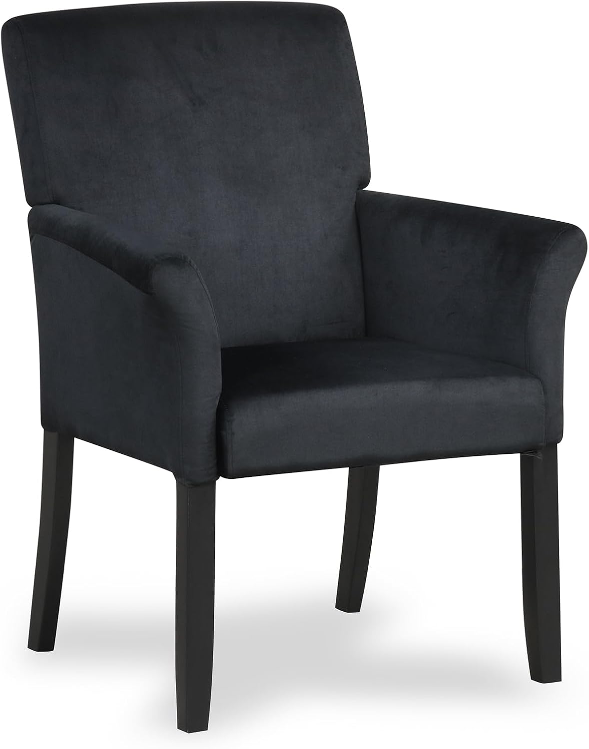 Giantex Office Waiting Room Chairs, Set of 4 Fabric Executive Guest Chair, Upholstered Reception Chair with Padded Arms, Backrest, Wood Legs, Guest Chairs for Meeting Room, Dining Room